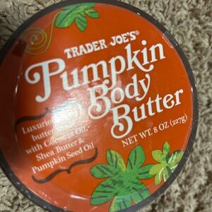 New Trader Joe’s pumpkin body butter tub coconut shea butter & seed oil sealed